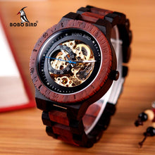 Load image into Gallery viewer, Men Unique Wooden Mechanical Wrist Watches freeshipping - Tyche Ace
