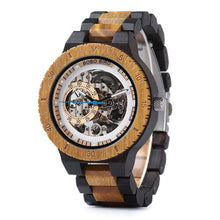 Load image into Gallery viewer, Men Unique Wooden Mechanical Wrist Watches freeshipping - Tyche Ace
