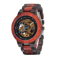 Load image into Gallery viewer, Men Unique Wooden Mechanical Wrist Watches freeshipping - Tyche Ace

