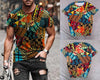 Men Vintage Printed Crew Neck T Shirts freeshipping - Tyche Ace
