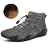 Men Vintage Winter Warm Suede Leather Ankle Casual Boots freeshipping - Tyche Ace
