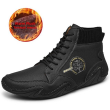 Load image into Gallery viewer, Men Waterproof Warm Handmade Leather Winter Boots freeshipping - Tyche Ace
