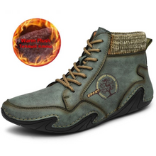 Load image into Gallery viewer, Men Waterproof Warm Handmade Leather Winter Boots freeshipping - Tyche Ace

