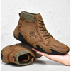 Men Waterproof Warm Handmade Leather Winter Boots freeshipping - Tyche Ace