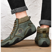Load image into Gallery viewer, Men Waterproof Warm Handmade Leather Winter Boots freeshipping - Tyche Ace
