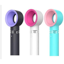 Load image into Gallery viewer, Mini handheld USB Rechargeable, Portable, Bladeless 3 Speed,  Level LED Indicator Fan freeshipping - Tyche Ace
