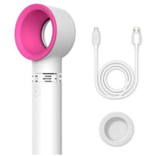 Load image into Gallery viewer, Mini handheld USB Rechargeable, Portable, Bladeless 3 Speed,  Level LED Indicator Fan freeshipping - Tyche Ace
