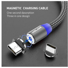 Load image into Gallery viewer, Mobile Phone Magnetic USB Fast Charging Built in Blue LED Indicator Cable freeshipping - Tyche Ace
