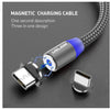 Mobile Phone Magnetic USB Fast Charging Built in Blue LED Indicator Cable freeshipping - Tyche Ace