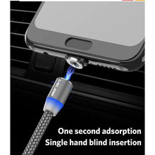 Load image into Gallery viewer, Mobile Phone Magnetic USB Fast Charging Built in Blue LED Indicator Cable freeshipping - Tyche Ace
