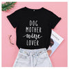 MomLife Dog Mother Wine Lover Women T Shirts freeshipping - Tyche Ace