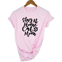 Load image into Gallery viewer, MomLife Women Stay at Home Cat Mom T Shirts freeshipping - Tyche Ace
