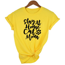 Load image into Gallery viewer, MomLife Women Stay at Home Cat Mom T Shirts freeshipping - Tyche Ace
