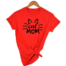 Load image into Gallery viewer, MomLife Women Stay at Home Cat Mom T Shirts freeshipping - Tyche Ace
