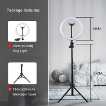 Load image into Gallery viewer, Multi-Function Led Rim Of Lamp Selfie Ring Light Photography Mobile Holder Support Tripod Stand freeshipping - Tyche Ace
