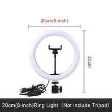 Load image into Gallery viewer, Multi-Function Led Rim Of Lamp Selfie Ring Light Photography Mobile Holder Support Tripod Stand freeshipping - Tyche Ace
