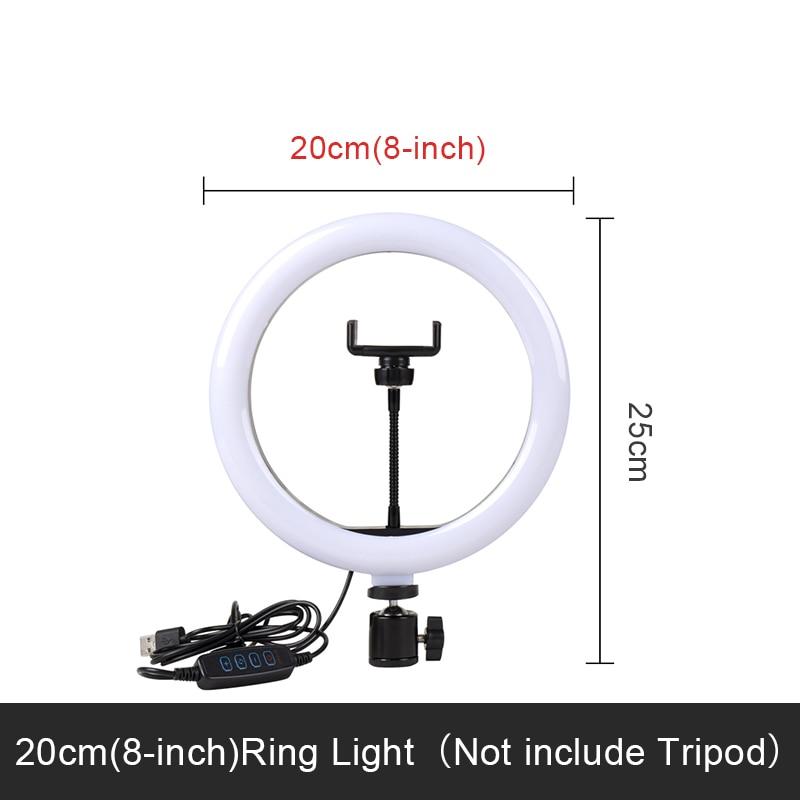 Multi-Function Led Rim Of Lamp Selfie Ring Light Photography Mobile Holder Support Tripod Stand freeshipping - Tyche Ace