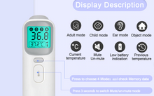 Load image into Gallery viewer, Multifunction Adult/Baby LCD Digital Non-Contact Forehead Thermometer freeshipping - Tyche Ace
