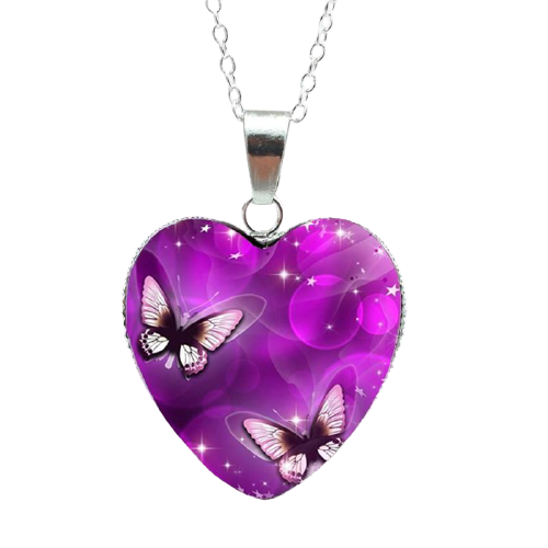 Mysterious Magic Butterfly Heart Necklaces Pendant freeshipping - Tyche Ace