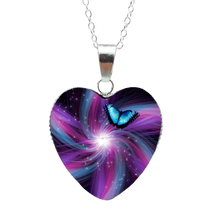 Load image into Gallery viewer, Mysterious Magic Butterfly Heart Necklaces Pendant freeshipping - Tyche Ace
