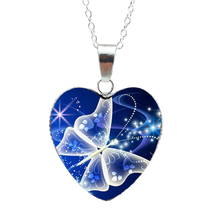 Load image into Gallery viewer, Mysterious Magic Butterfly Heart Necklaces Pendant freeshipping - Tyche Ace
