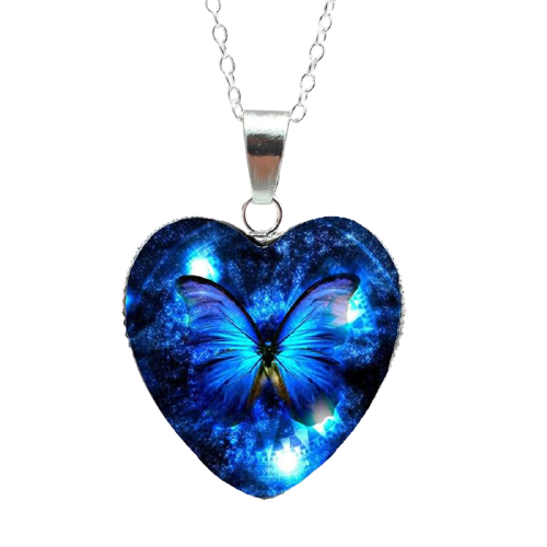 Mysterious Magic Butterfly Heart Necklaces Pendant freeshipping - Tyche Ace