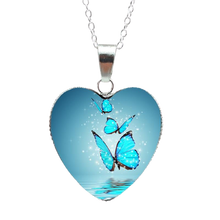 Load image into Gallery viewer, Mysterious Magic Butterfly Heart Necklaces Pendant freeshipping - Tyche Ace
