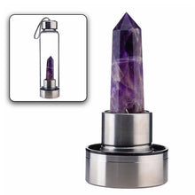 Load image into Gallery viewer, Natural Quartz Crystal Obelisk Healing Wand Gemstone Glass Water Bottle freeshipping - Tyche Ace
