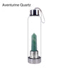 Natural Quartz Crystal Obelisk Healing Wand Gemstone Glass Water Bottle freeshipping - Tyche Ace