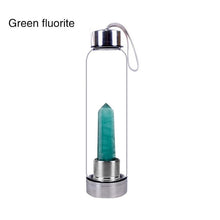 Load image into Gallery viewer, Natural Quartz Crystal Obelisk Healing Wand Gemstone Glass Water Bottle freeshipping - Tyche Ace
