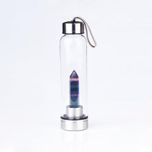 Load image into Gallery viewer, Natural Quartz Crystal Obelisk Healing Wand Gemstone Glass Water Bottle freeshipping - Tyche Ace
