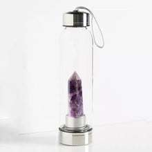 Load image into Gallery viewer, Natural Quartz Crystal Obelisk Healing Wand Gemstone Glass Water Bottle freeshipping - Tyche Ace
