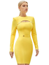 Load image into Gallery viewer, Stylish Long Sleeve Hollow Out Bodycon Dresses For Women - Tyche Ace
