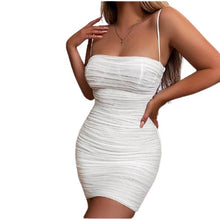 Load image into Gallery viewer, Ruched Mesh Bodycon Mini Dresses For Women
