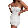 Ruched Mesh Bodycon Mini Dresses For Women