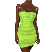 Load image into Gallery viewer, Ruched Mesh Bodycon Mini Dresses For Women
