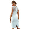 Lace Short Sleeve Hollow Out Bodycon Dresses For Women