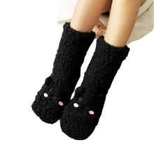 Load image into Gallery viewer, Women Plush Thick Warm Floor Non-Slip Cartoon Design Socks
