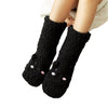 Women Plush Thick Warm Floor Non-Slip Cartoon Design Socks