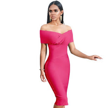 Load image into Gallery viewer, Off Shoulder Bandage Bodycon Trendy Dresses For Women - Tyche Ace
