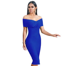 Load image into Gallery viewer, Off Shoulder Bandage Bodycon Trendy Dresses For Women - Tyche Ace
