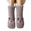 Women Plush Thick Warm Floor Non-Slip Cartoon Design Socks