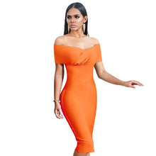 Load image into Gallery viewer, Off Shoulder Bandage Bodycon Trendy Dresses For Women - Tyche Ace
