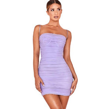 Load image into Gallery viewer, Ruched Mesh Bodycon Mini Dresses For Women
