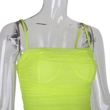 Load image into Gallery viewer, Ruched Mesh Bodycon Mini Dresses For Women
