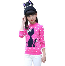 Load image into Gallery viewer, Warm Knitted Cartoon Design  Pullover Jumper For Girls - Tyche Ace
