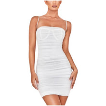 Load image into Gallery viewer, Ruched Mesh Bodycon Mini Dresses For Women

