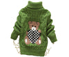 Unisex Cartoon Bear Design Warm Knitted Jumper For Kids