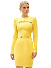 Load image into Gallery viewer, Stylish Long Sleeve Hollow Out Bodycon Dresses For Women - Tyche Ace
