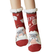 Load image into Gallery viewer, Cute Sheep Cartoon Thick Warm Soft breathable Fluffy Socks

